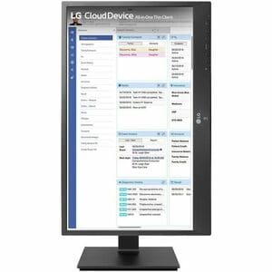 LG 24CR661W-BR All-in-One Thin Client - Intel Pentium N6005 Quad-core (4 Core) 2 GHz - Matte Black - Intel Chip - 16 GB RA