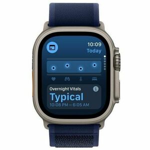 Apple Watch Ultra 2 Smart Watch - 49 mm Case Height - 44 mm Case Width - Natural Case Color - Bleu Band Color - Ver Body M