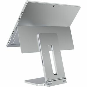 Kensington Notebook Stand - Desktop - Platinum - For Tablet, Workstation - Tilt, Compact, Portable, Foldable, Theft Resistant
