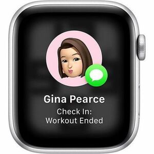 Apple Watch SE Smartwatch - 40 mm Case Height - 34 mm Case Width - Silber Case Color - Denim Band Color - Aluminium Case M
