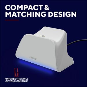 Trust Dock Cradle für Spielkonsole, Spielecontroller - Ladefunktion - Weiß