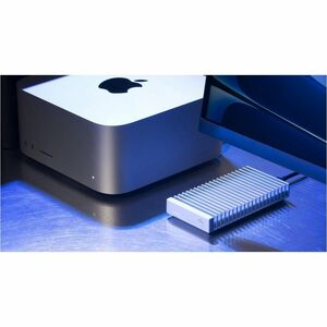 OWC Express 1M2 1 TB Portable Rugged Solid State Drive - M.2 External - PCI Express NVMe (PCI Express NVMe 4.0) - Silver -