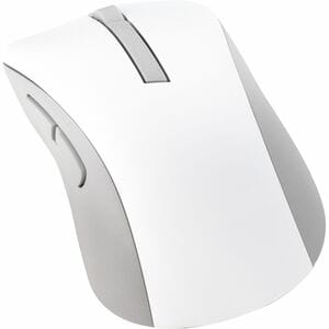 Asus MD102-WH Mouse - Bluetooth/Radio Frequency - USB - Optical - 5 Button(s) - White - Wireless - 10 m (393.70") - 2.40 G