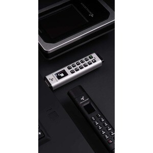 DataLocker Sentry K350 128 GB USB 3.1 (Gen 1) Type A, USB 2.0 Type A Flash Drive - 256-bit AES - TAA Compliant - 190 MB/s 