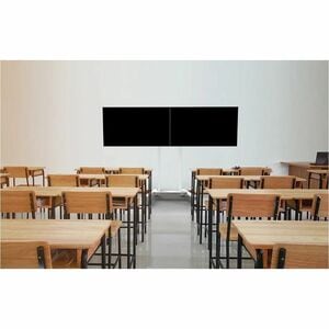 Adattatore per supporto Neomounts per LCD display, Schermo, Montaggio a muro - Bianco - Regolabile in altezza - 2 Schermo/