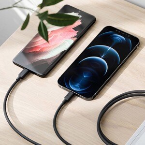 Alogic Elements Pro 2 m Lightning/USB-C Datentransferkabel - 1 - Cable for iPhone, iPad, iPod - 480 Mbit/s - MFI - Schwarz
