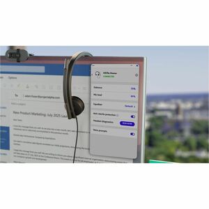 Logitech H570e Kabel Kopfbügel, Auf den Ohren Mono Headset - Microsoft-Teams-Zertifizierung - Monaural - Ohraufliegend - 3