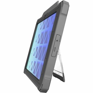 MAXCases Shield Extreme-X2 for iPad 10 10.9" w/3.5 mm Adapter and Tamper-Resistant Design (2022) (Black Bezel-Gray Case) -