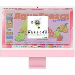 24-inch iMac with Retina 4.5K display: Apple M4 chip with 10‑core CPU and 10‑core GPU, 16GB, 256GB SSD - Pink