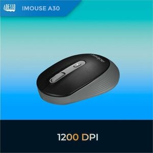 Adesso iMouse A30B Wireless Mouse with AI CoPilot Shortcut Button - Optical - Wireless - 30 ft - Radio Frequency - 2.40 GH