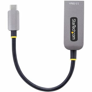 StarTech.com 2.5Gigabit Ethernet Adapter for Tablet, Notebook, Desktop Computer - 2.5GBase-T - Desktop - Space Gray - USB 