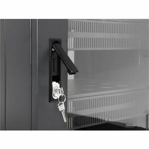 Gabinete 19"" Pro Line con extractores de aire, 27U, Frente de 600 mm, unidad de ventilación con dos extractores de aire i