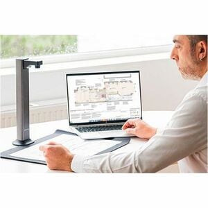 Scanner sans Contact I.R.I.S. IRIScan Desk 7 Pro - Résolution Optique 4912 x 3680 dpi - Couleur 24 bit - Couleur, Échelle 