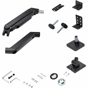 StarTech.com Mounting Arm for Monitor, Curved Screen Display, Display - Black - Landscape/Portrait - Height Adjustable - 1