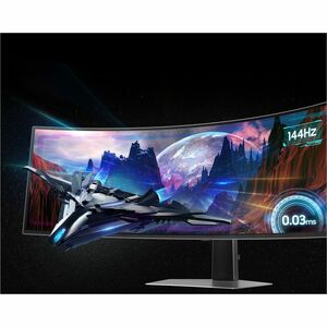 Monitor OLED da gaming Samsung Odyssey OLED G9 S49DG910SU 1244,6 mm (49") Class Schermo curvo - 32:9 - Argento - 124,5 cm 