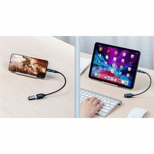 Vention CDXB0 Data Transfer Adapter - 1 x USB 2.0 Type C - Male - 1 x Micro USB 2.0 Type B - Female - Black