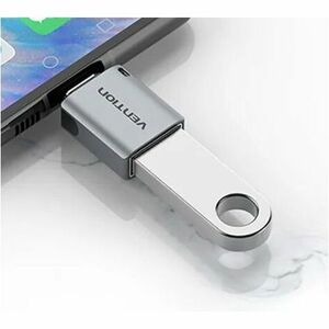 Vention CDQH0 Data Transfer Adapter - 1 x USB 3.1 (Gen 1) Type C - Male - 1 x USB 3.0 Type A - Female - Nickel Connector -