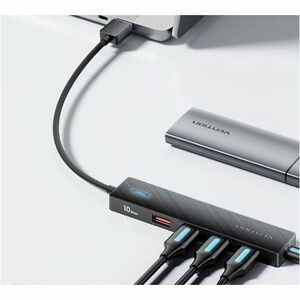 Vention USB Hub - USB Type A - 1.25 GB/s - Tablet, Smartphone, Keyboard, Mouse, Hard Drive, Card Reader, Flash Drive, Prin