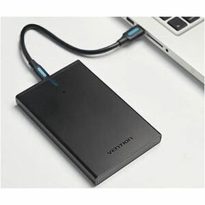 Vention KPBB0 Drive Enclosure SATA/600 - USB 3.1 (Gen 2) Type C Host Interface - UASP Support Portable - Black - 1 x HDD S