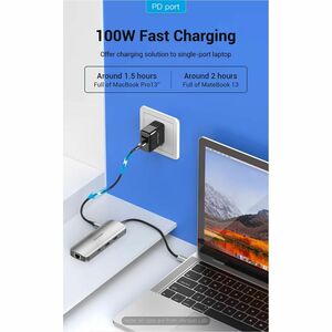 Vention TOMHB Docking Station for Hard Drive, U Disk, Tablet, Keyboard, Gaming Console, Cellular Phone, Smartphone, Notebo