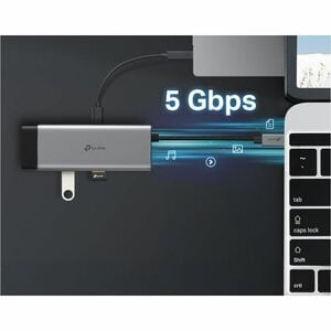 Station d'accueil TP-Link UH7020C USB Type C pour Ordinateur de bureau, Tablette PC, Smartphone, Notebook - Capacité de ch