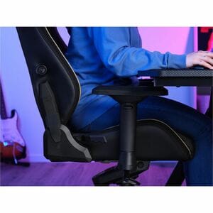 Trust GXT 721 Gaming-Stuhl - Metall, HDF-Polsterung (High Density Foam), Holz, Aluminium - Schwarz
