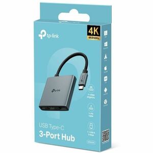 TP-Link UH3020C USB-Typ C Docking Station für Monitor, Desktop-PC, Notebook, Tablet-PC, Smartphone - Ladefunktion - Tragba