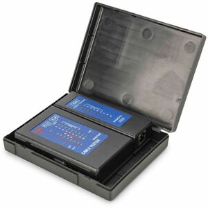 Digitus Kabeltester - LED - PoE-Test, Netzwerkprüfung, Kabeltests - 1 x PoE Ports - 1 x Netzwerk (RJ-45) - Netzwerk (RJ-11)