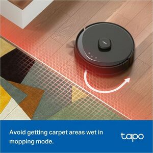 Tapo RV30 Max Cordless Robot Vacuum/Mop - 45 W Motor - 300 mL Dust Capacity - 300 mL Water Tank Capacity - Filter, Brush -