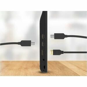 ViewSonic VA1653 16 Inch 1080p FHD IPS Portable Monitor with Eye Care, Built-in Stand, USB C, Mini HDMI, and Protective Ca