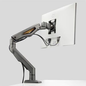 StarTech.com Mounting Arm for Monitor, Display - Black - Landscape/Portrait - TAA Compliant - Height Adjustable - 1 Displa
