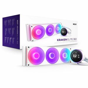 NZXT Kraken Elite 420 RGB RL-KR42E-W2 1 Cooling Fan/Radiator/Pump - CPU, Processor - 3 x Fan(s) - 167.54m³/h Maximum Airfl