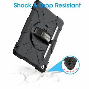 Funda rígida con soporte para iPad® de 10.2" (8ª y 9ª Gen) - Amortiguador, Resistente a Golpes, Resistente a Caídas, Resis