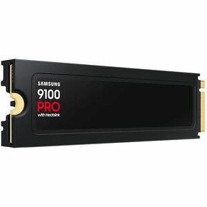 Samsung 9100 PRO Heatsink PCIe® 5.0 NVMe™ M.2 SSD - 1 TB. SSD capacity: 1 TB, SSD form factor: M.2, Read speed: 14700 MB/s