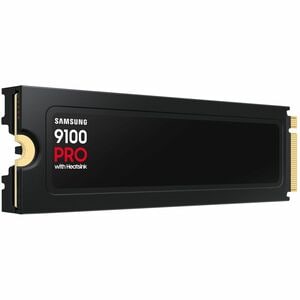 Samsung 9100 PRO Heatsink PCIe® 5.0 NVMe™ M.2 SSD - 1 TB. SSD capacity: 1 TB, SSD form factor: M.2, Read speed: 14700 MB/s