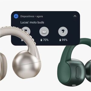 Motorola Mobility moto buds True Wireless Earbud Stereo Earset - French Oak - Binaural - In-ear - Bluetooth - Noise Canceling