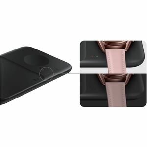 Samsung Wireless Charger Duo - For Smartphone, Smartwatch, Earbud - LED Indicator, Fast Charging