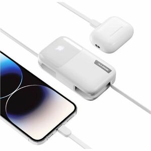 Alogic Tandem Power Bank - White - For Smartphone, Smartwatch, Tablet PC, Earbud, USB Type A Device, USB Type C Device, Li