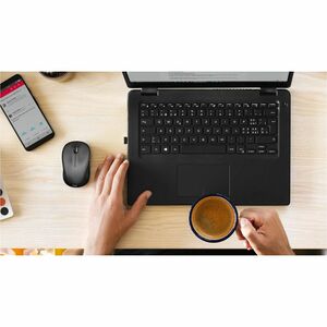 Logitech M325S Wireless Mouse - Optical - Wireless - 32.81 ft - Radio Frequency - 2.40 GHz - Black - USB - 1000 dpi - 4 Wa