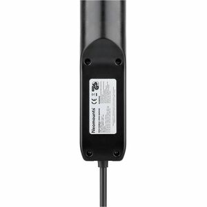 Neomounts VOLT DS22-840BL6 Power Outlet - 3 x Power Receptacles - 230 V AC Clamp Mount, Desktop, Under Table - Black - Pla
