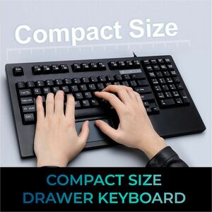 Adesso EasyTouch AKB-425UB Keyboard - Cable Connectivity - USB Interface - TouchPad - English (US) - Black - Membrane Keys