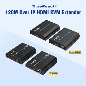 Rocstor TrueReach Video Extender Transmitter/Receiver - 656.17 ft Range - 2 x Network (RJ-45) - 5 x USB - 1 x HDMI In - 1 