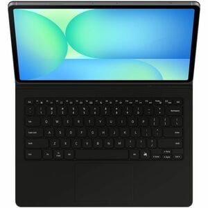 Housse/Clavier Samsung Book Cover - Porte-livres Style Samsung Galaxy Tab S10 FE+ Tablette - Noir - 202,5 mm Hauteur x 301