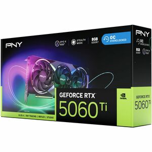 PNY NVIDIA GeForce RTX 5060 Ti Graphic Card - 8 GB GDDR7 - 2.69 GHz Boost Clock - 128 bit Bus Width - PCI Express - Displa