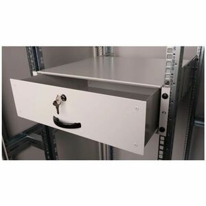 Roline Keyboard Drawer - 3U - 130 mm Height x 485 mm Width x 400 mm Depth - Grey, Light Grey - Steel