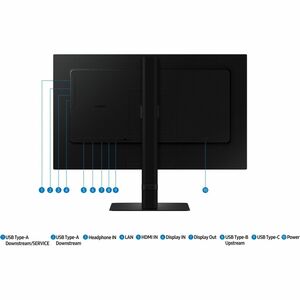 Samsung ViewFinity S6 S24D604UEU 24" Class WQHD LED Monitor - 16:9 - Black - 61 cm (24") Viewable - In-plane Switching (IP