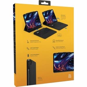 ZAGG Pro Keys 2 Tastatur/Cover (Folie) für 33 cm (13 Zoll) Apple iPad Pro 13 (2024) Tablet - Sturzsicher