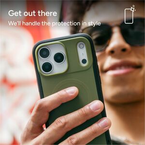 ZAGG Sedona Snap Case for Apple iPhone 17 Smartphone - Sea Kelp - Impact Absorbing, Drop Resistant, Shock Absorbing, Slip 