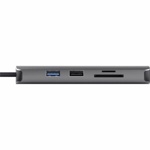 Trust Dalyx USB-Typ C Docking Station für Notebook, Tablet-PC - Ladefunktion - Speicherkartenleser - SD, microSD - Grau - 