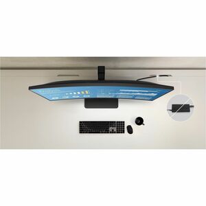 LG 34BA85QE-B 34" (86.4 cm) Class Webcam UWQHD Curved Screen LED Monitor - 21:9 - Textured Black - 34" (86.4 cm) Viewable 